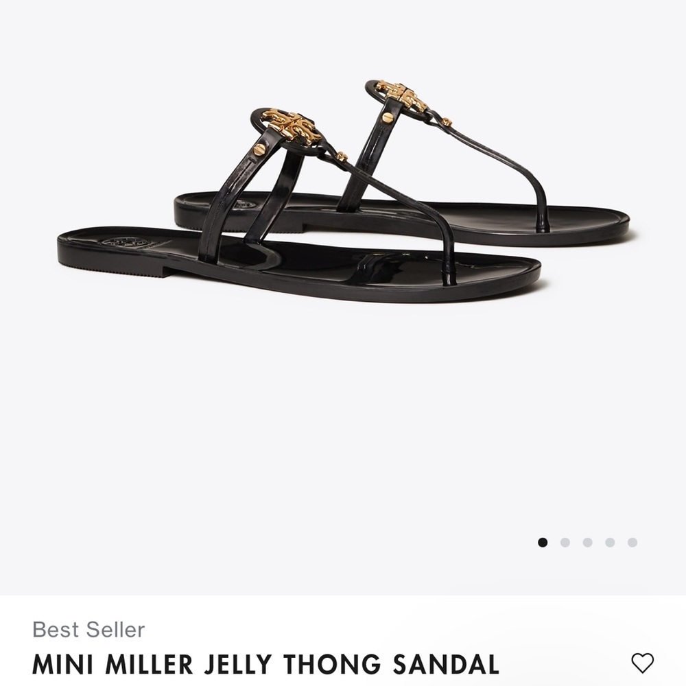 Black Tory Burch sandals.